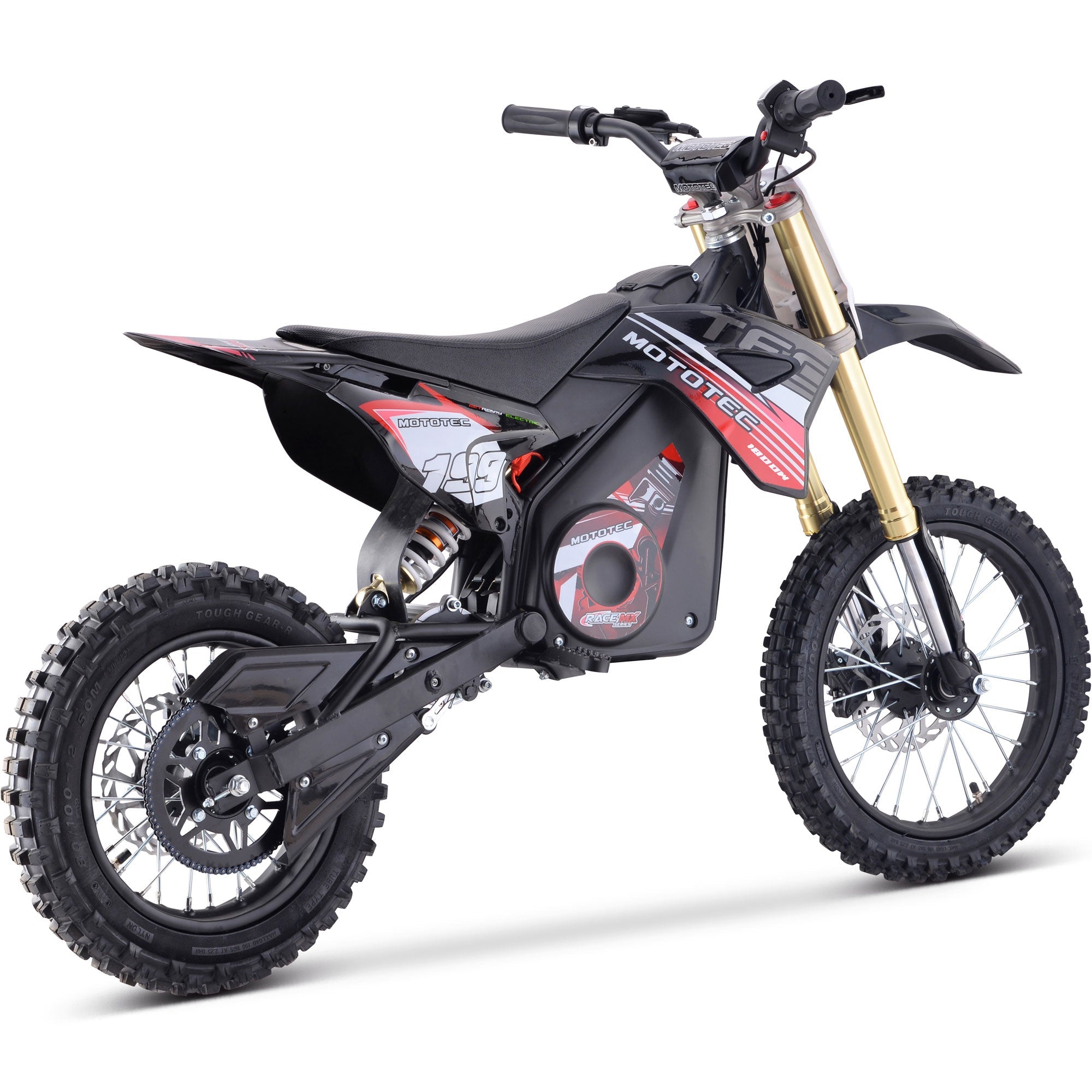 MotoTec PRO 1800 48V 1.8kW Lithium Electric Dirt Bike (2.5 HP equivalent)