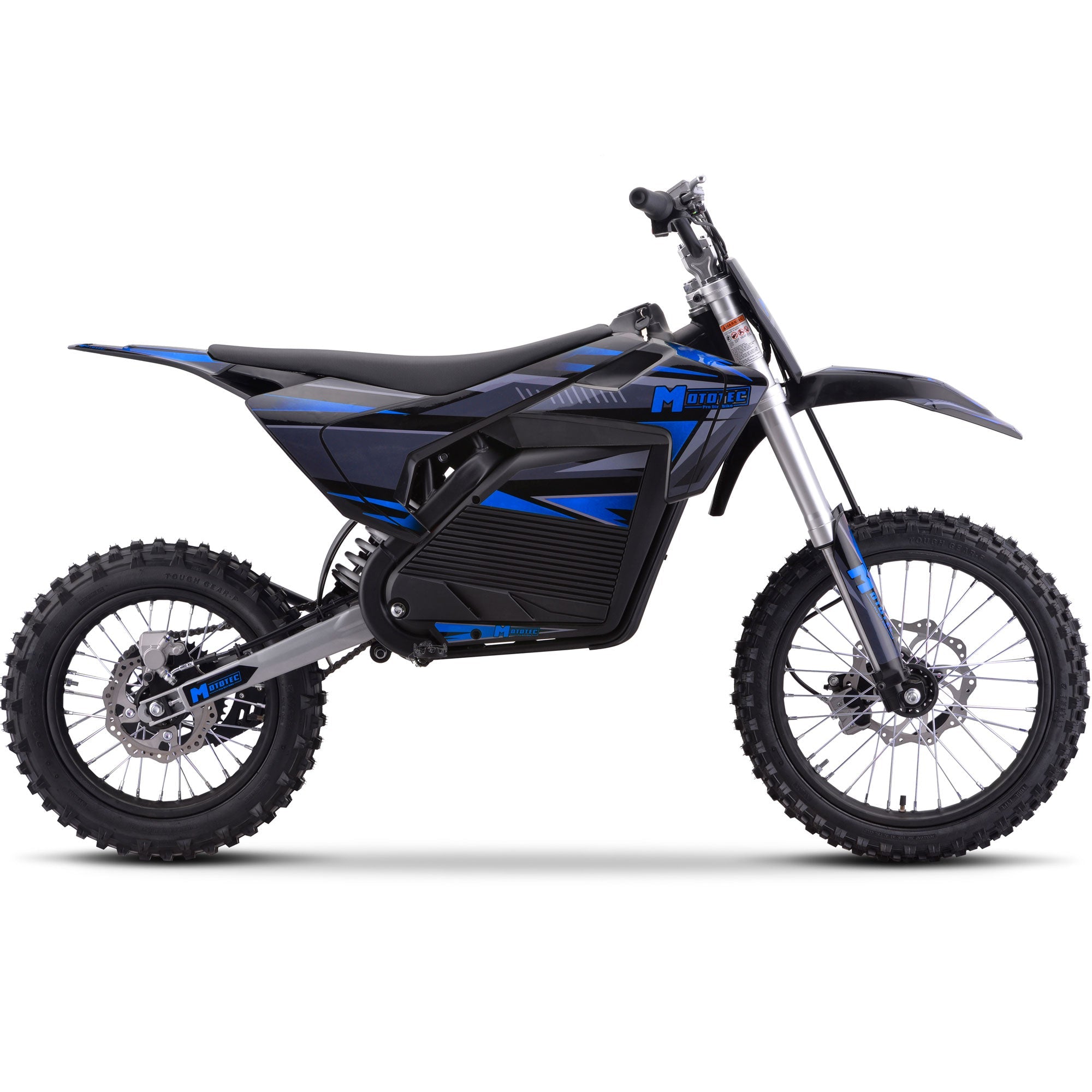 MotoTec 72V 5 kW Electric Dirt Bike (5,000 Watts) Full Size equal to 250cc