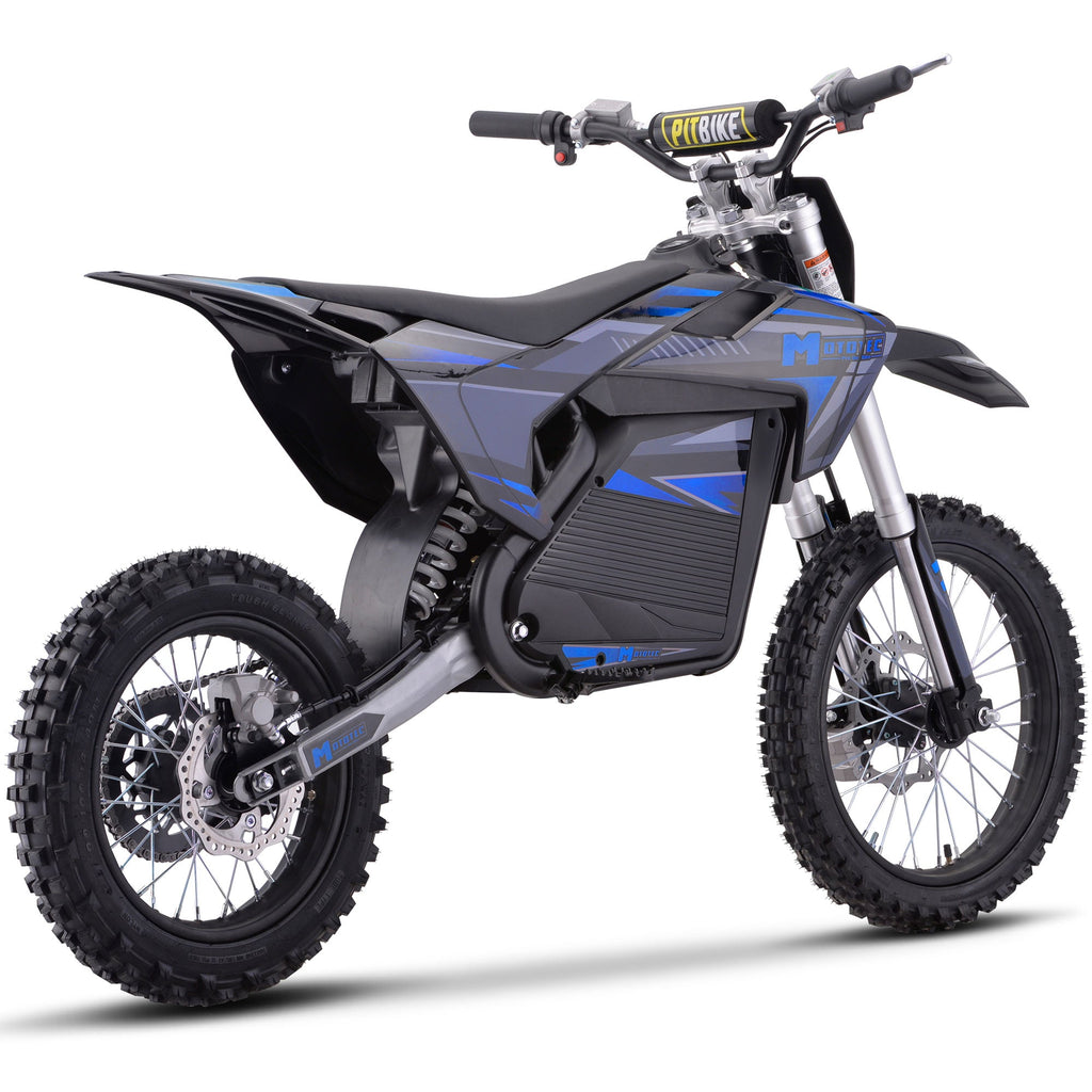 MotoTec 72V 5 kW Electric Dirt Bike (5,000 Watts) Full Size equal to 250cc