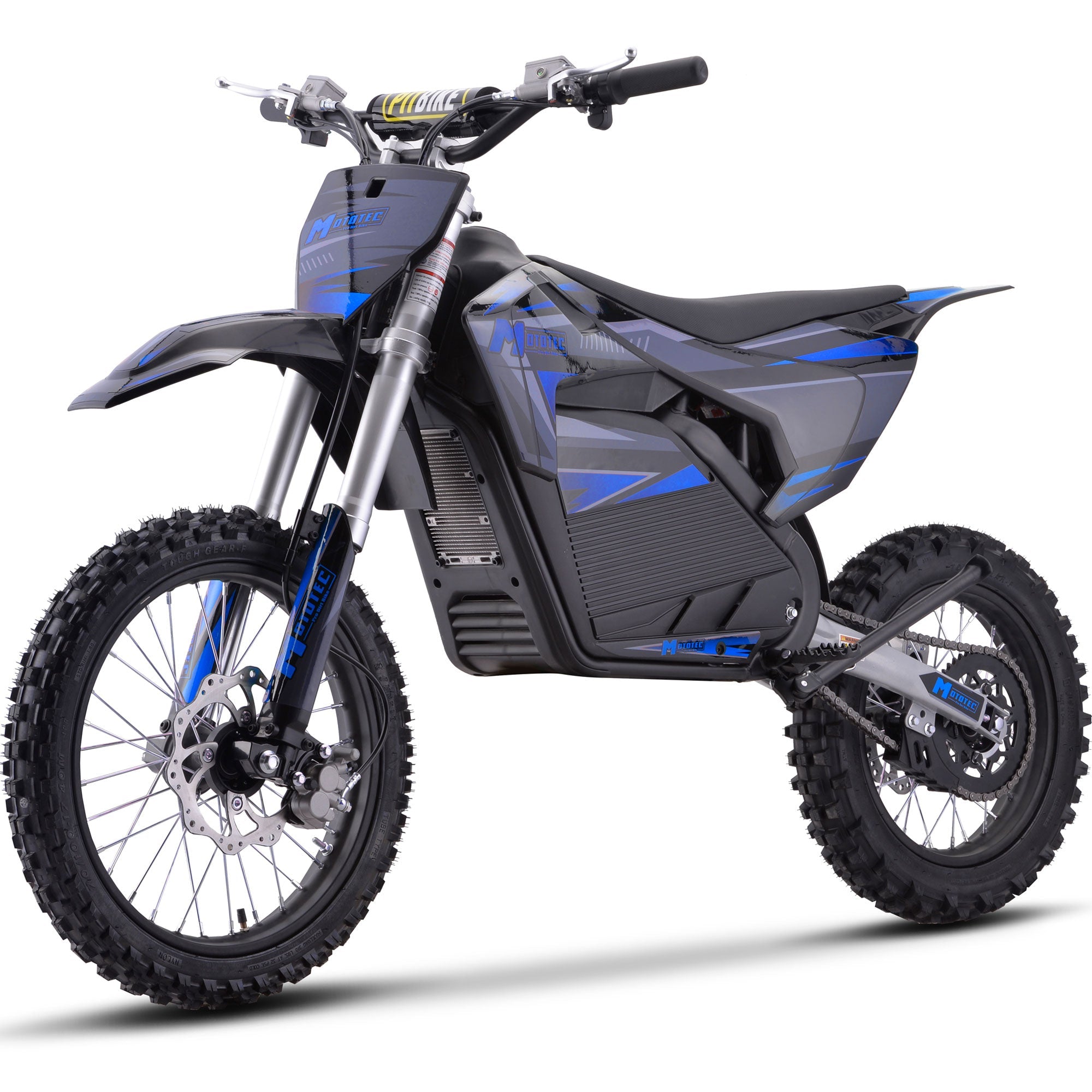 MotoTec 72V 5 kW Electric Dirt Bike (5,000 Watts) Full Size equal to 250cc
