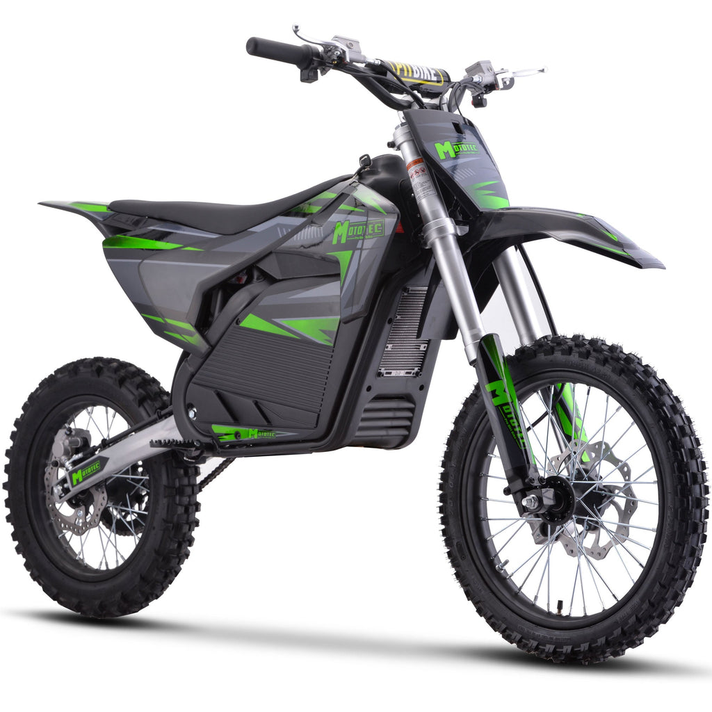 MotoTec 72V 5 kW Electric Dirt Bike (5,000 Watts) Full Size equal to 250cc