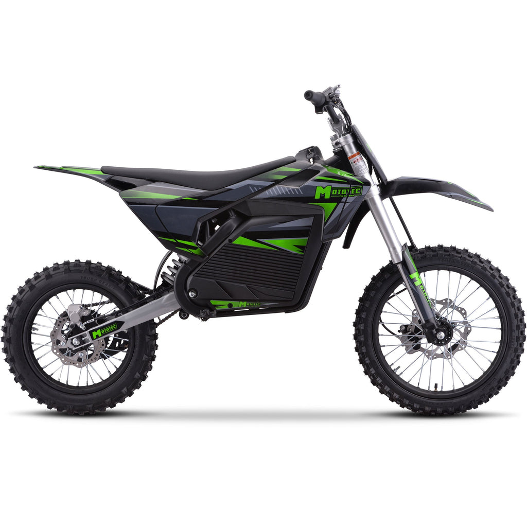 MotoTec 72V 5 kW Electric Dirt Bike (5,000 Watts) Full Size equal to 250cc