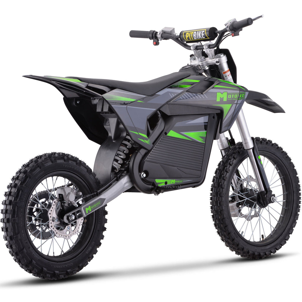 MotoTec 72V 5 kW Electric Dirt Bike (5,000 Watts) Full Size equal to 250cc
