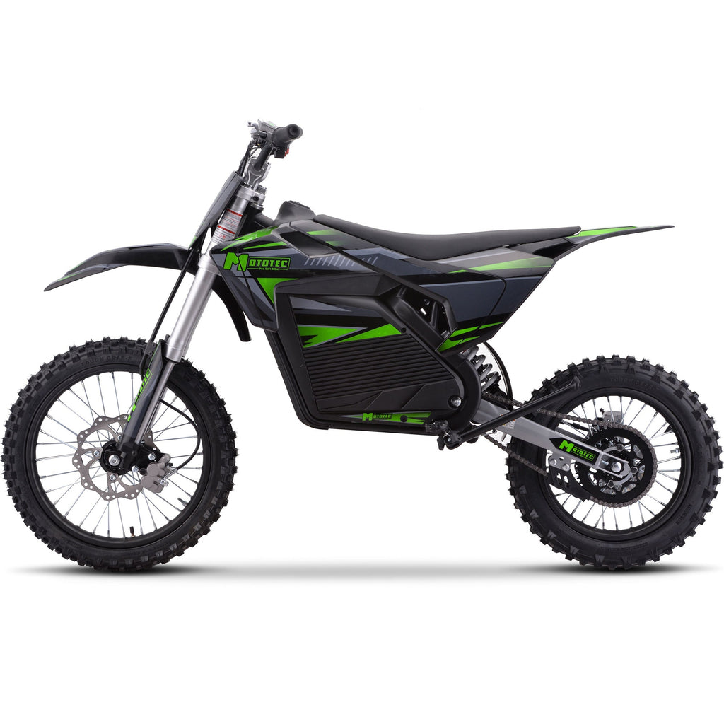 MotoTec 72V 5 kW Electric Dirt Bike (5,000 Watts) Full Size equal to 250cc