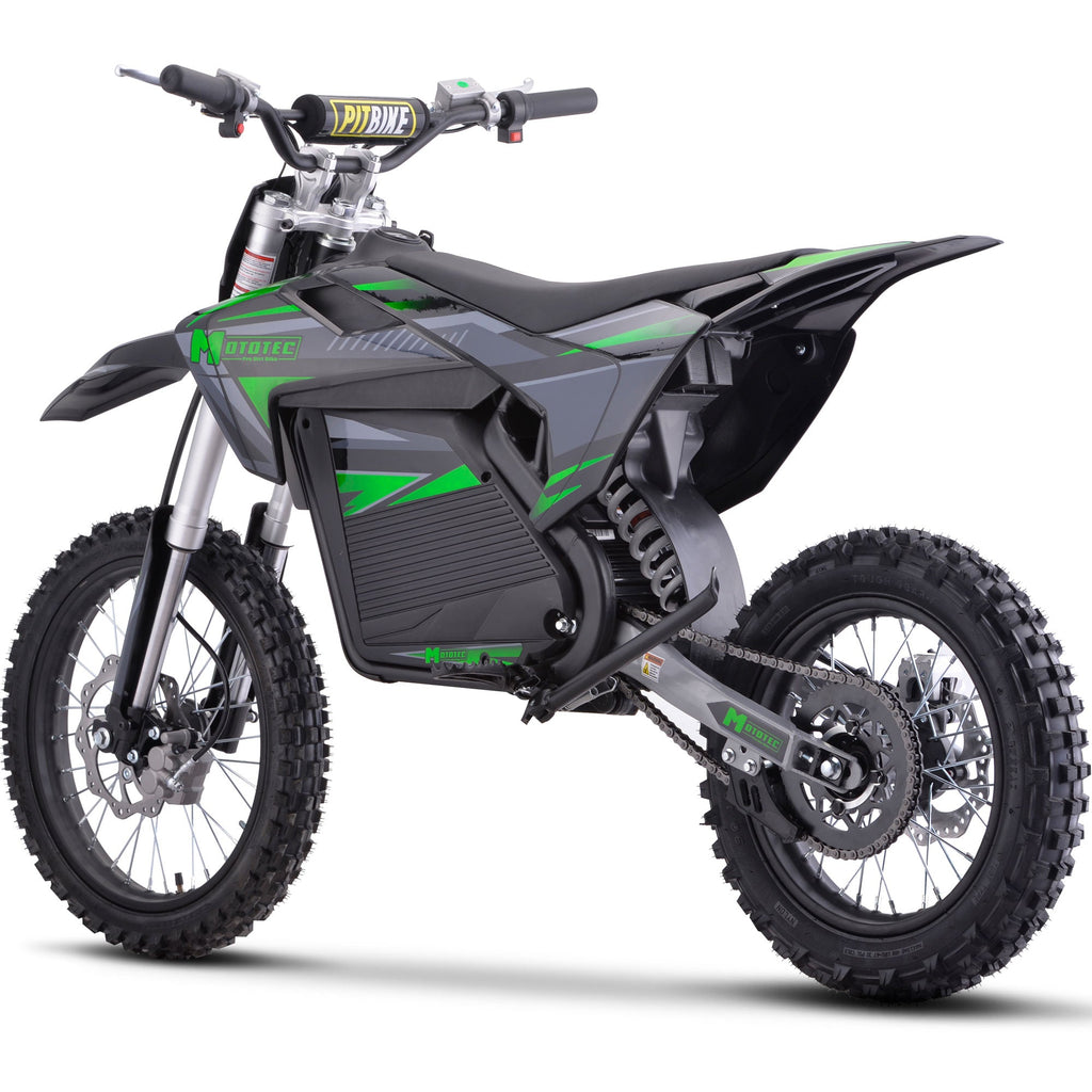MotoTec 72V 5 kW Electric Dirt Bike (5,000 Watts) Full Size equal to 250cc