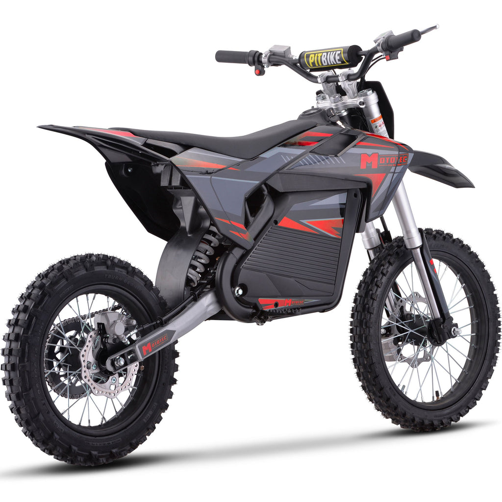 MotoTec 72V 5 kW Electric Dirt Bike (5,000 Watts) Full Size equal to 250cc