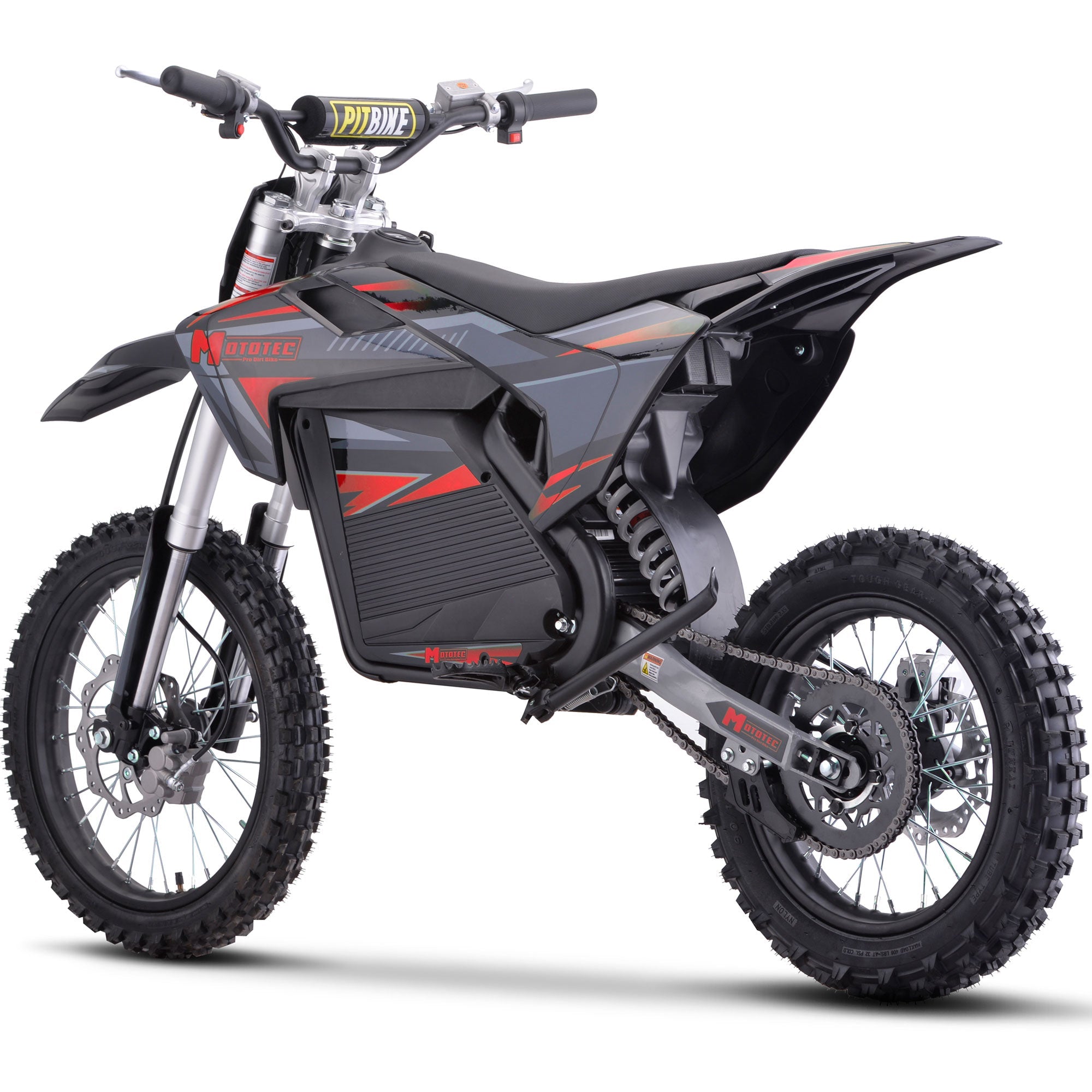 MotoTec 72V 5 kW Electric Dirt Bike (5,000 Watts) Full Size equal to 250cc