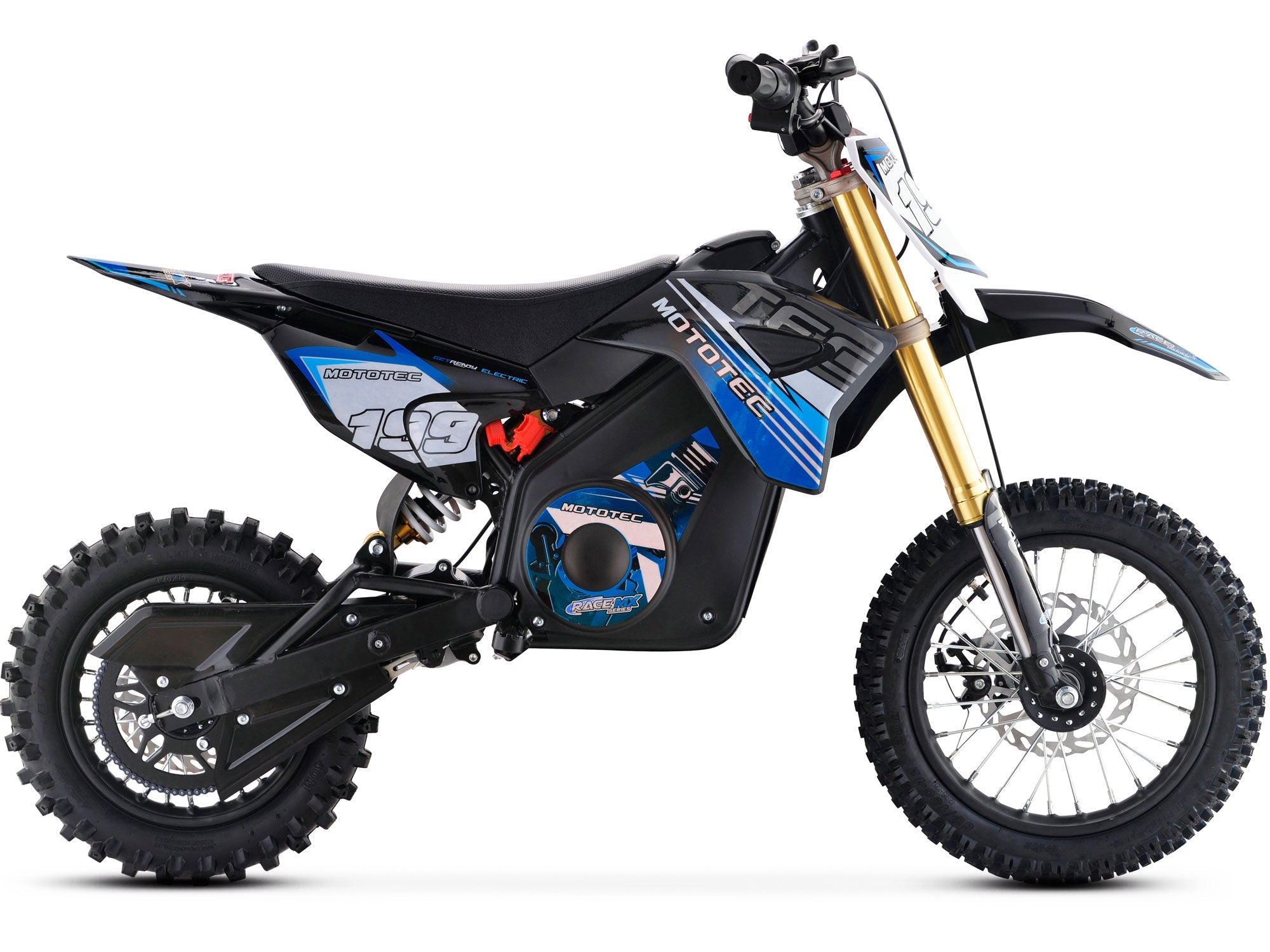 MotoTec RAGE MX 36V 1,200 Watt Lithium Kids Dirt Motocross Bike