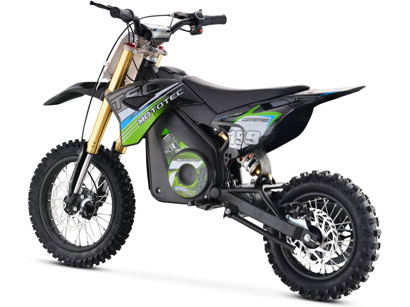MotoTec RAGE MX 36V 1,200 Watt Lithium Kids Dirt Motocross Bike