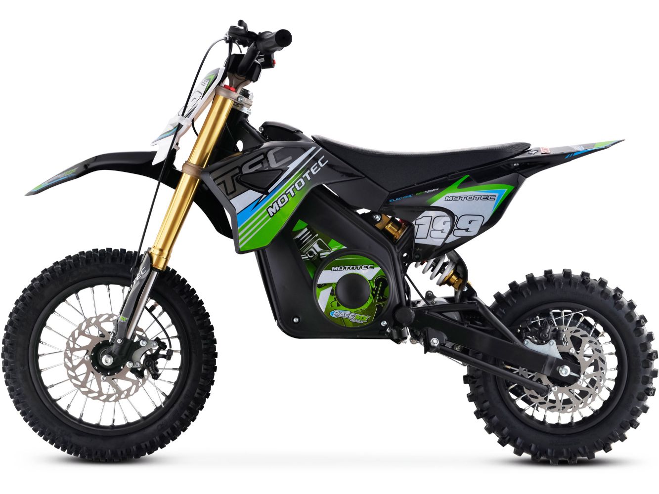 MotoTec RAGE MX 36V 1,200 Watt Lithium Kids Dirt Motocross Bike