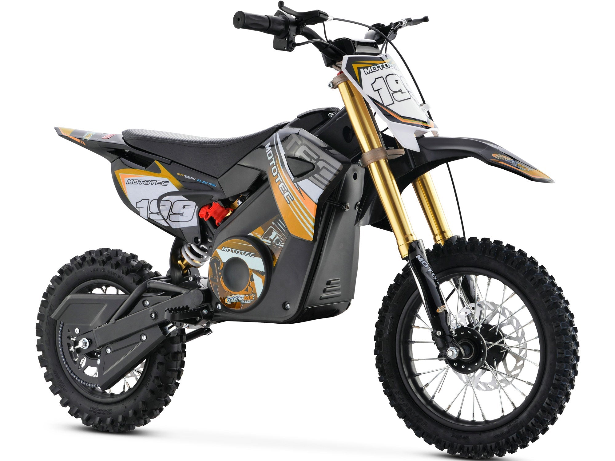 MotoTec RAGE MX 36V 1,200 Watt Lithium Kids Dirt Motocross Bike