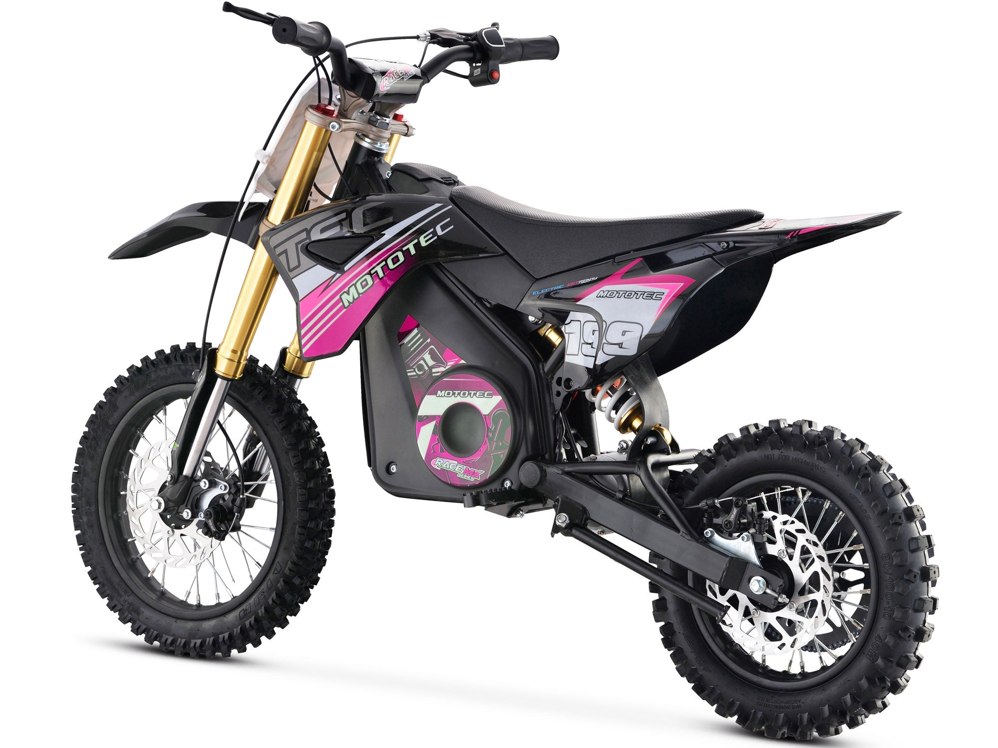 MotoTec RAGE MX 36V 1,200 Watt Lithium Kids Dirt Motocross Bike