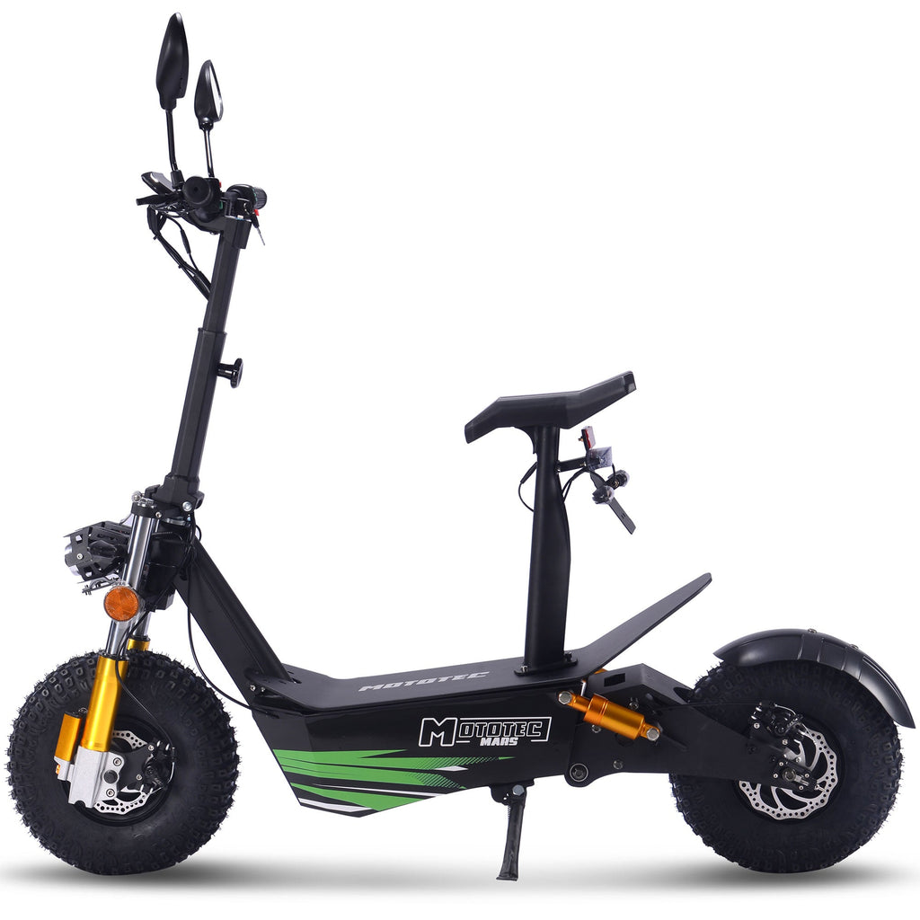 MotoTec MARS Electric Scooter EScooter 60V Poof Personal Transporter PPT 3.5 kW 330 lbs capacity