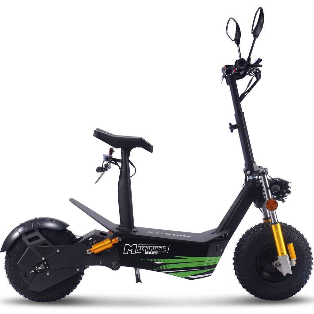 MotoTec MARS Electric Scooter EScooter 60V Poof Personal Transporter PPT 3.5 kW 330 lbs capacity