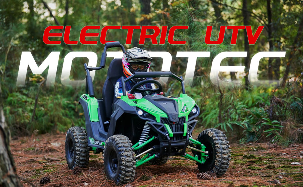 MotoTec ATV UTV Renegade Raider 48V Mini UTV 1200W Full Suspension