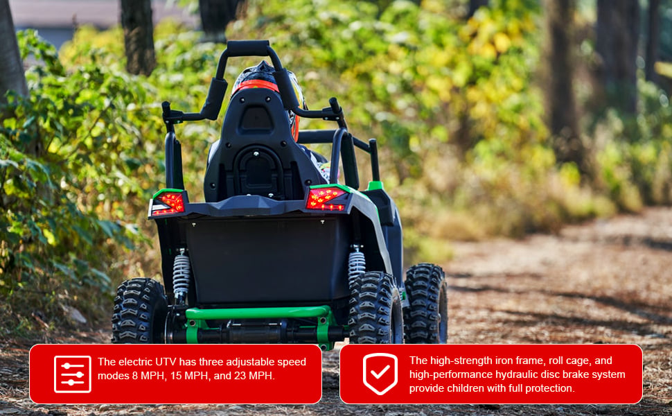 MotoTec ATV UTV Renegade Raider 48V Mini UTV 1200W Full Suspension