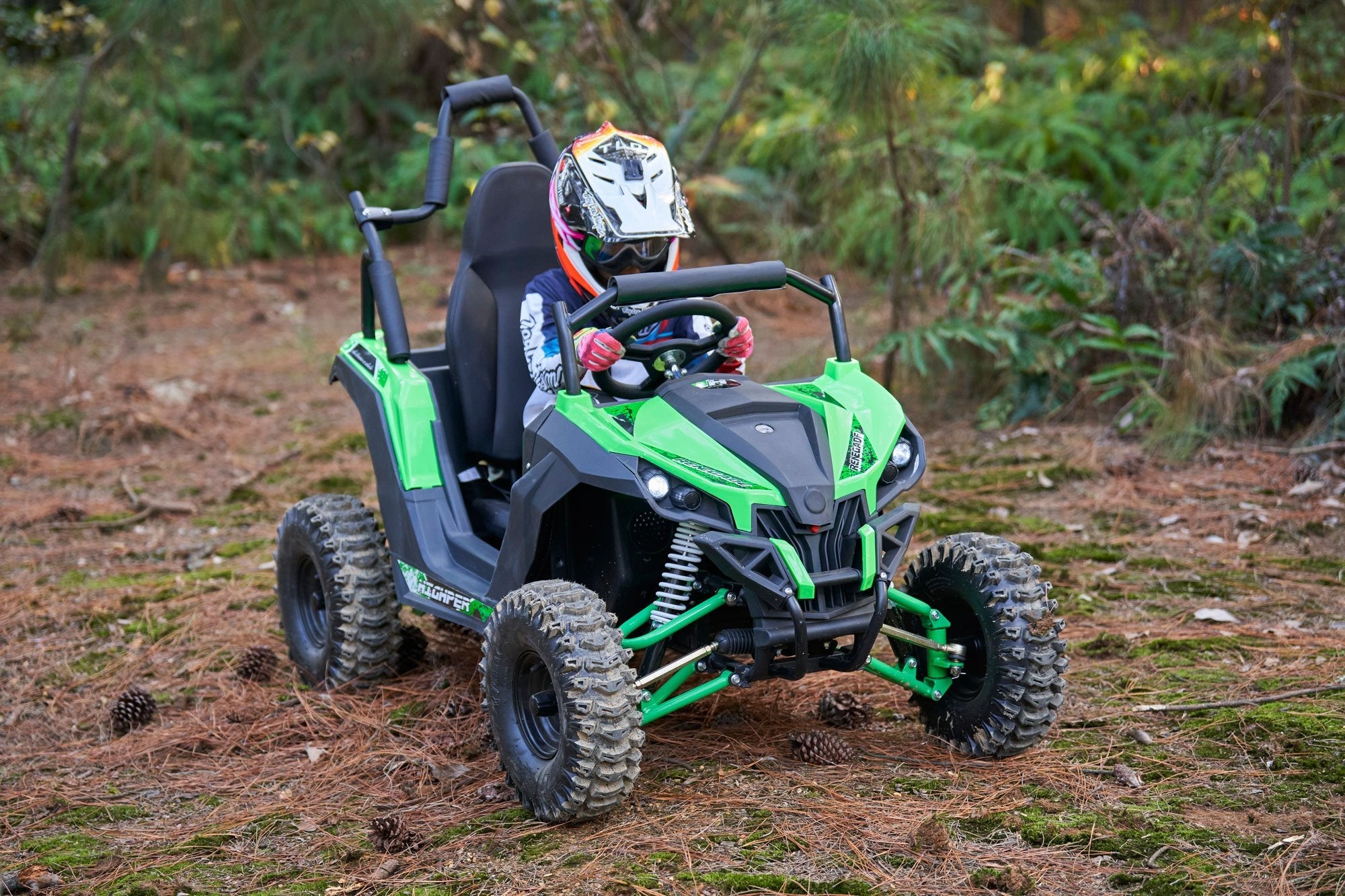 MotoTec ATV UTV Renegade Raider 48V Mini UTV 1200W Full Suspension