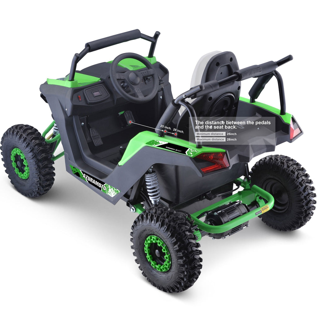 MotoTec ATV UTV Renegade Raider 48V Mini UTV 1200W Full Suspension