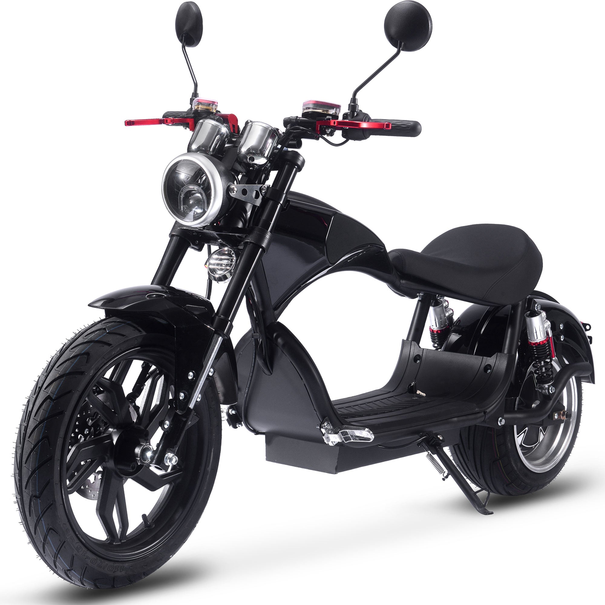 Electric Powered Motorcycle 60V 2.5 kW Lithium Chopper Cruiser Bike