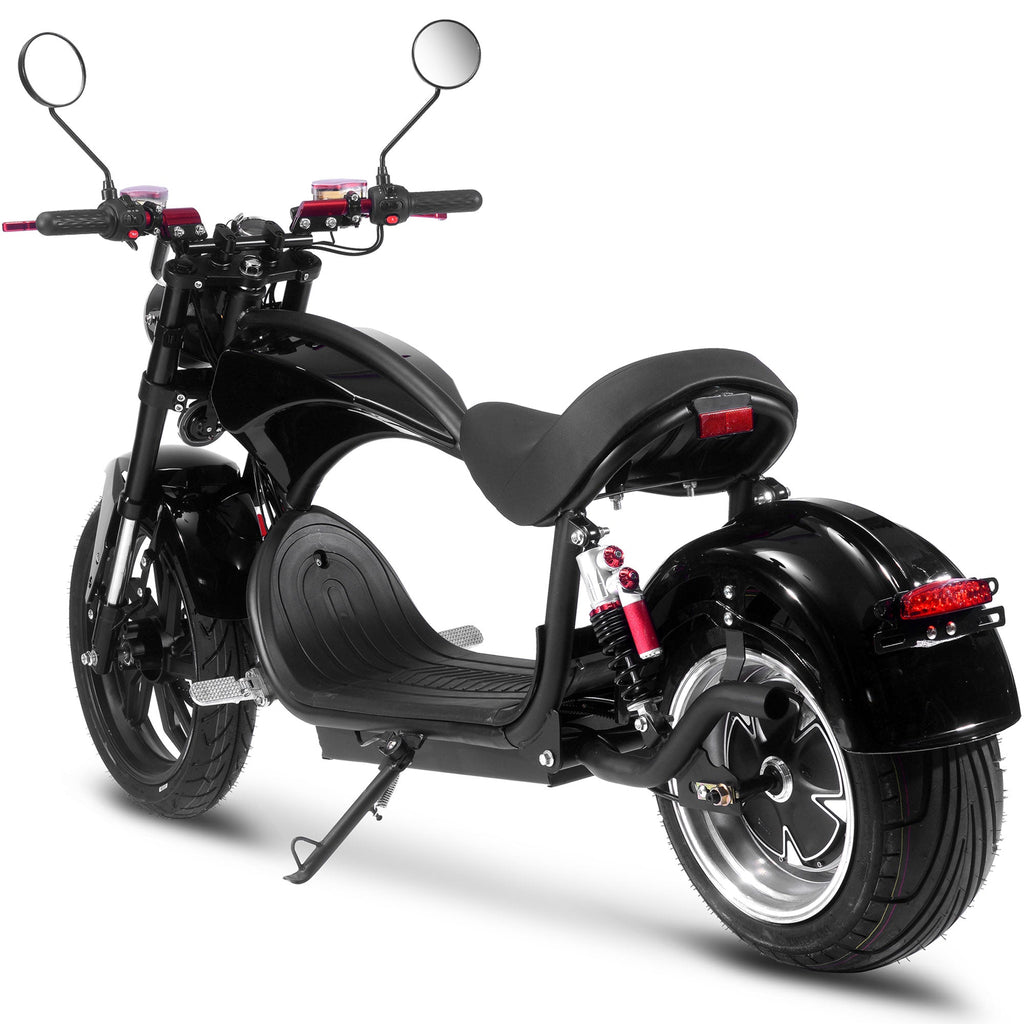 Electric Powered Motorcycle 60V 2.5 kW Lithium Chopper Cruiser Bike