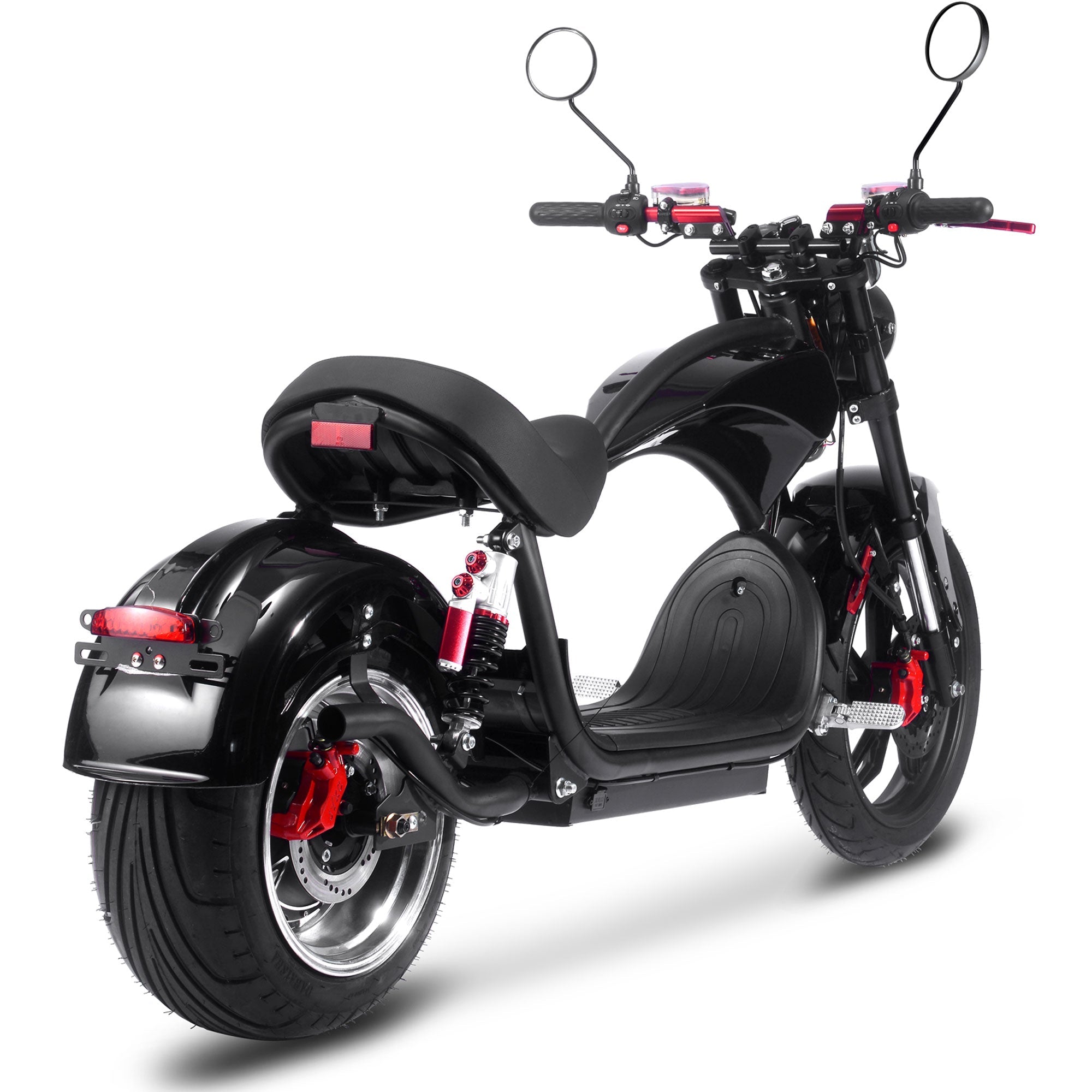 Electric Powered Motorcycle 60V 2.5 kW Lithium Chopper Cruiser Bike