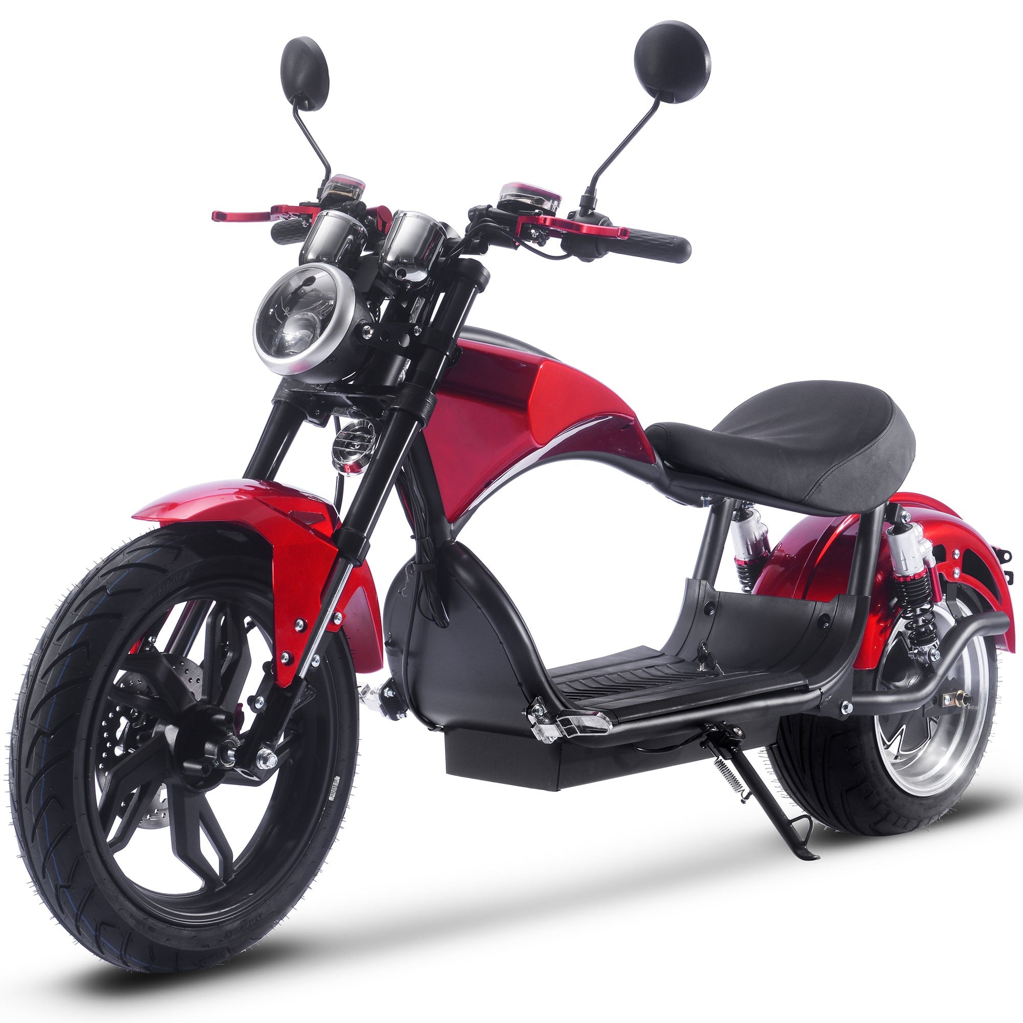Electric Powered Motorcycle 60V 2.5 kW Lithium Chopper Cruiser Bike
