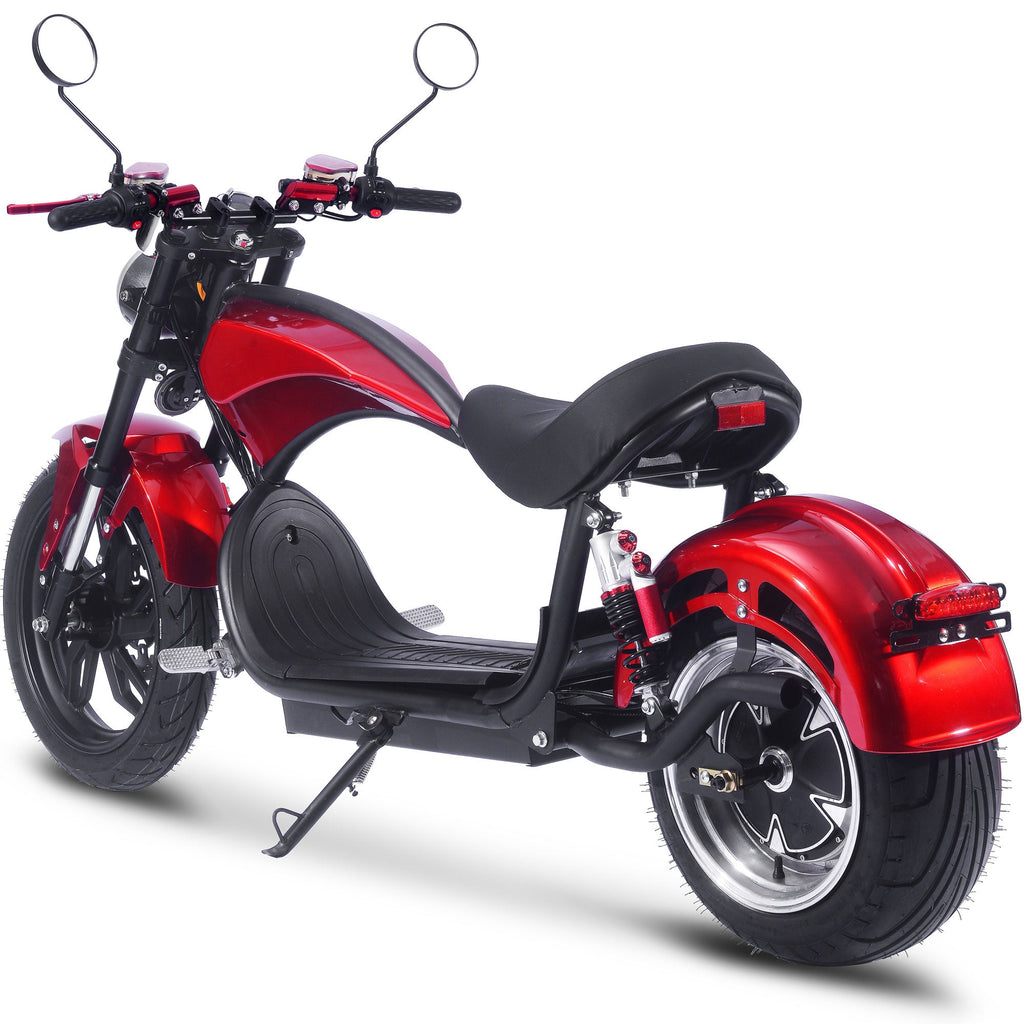 Electric Powered Motorcycle 60V 2.5 kW Lithium Chopper Cruiser Bike