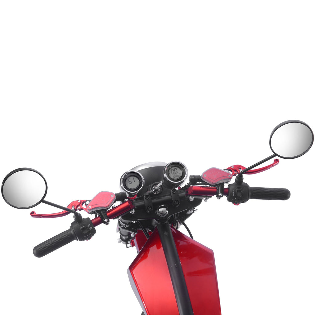 Electric Powered Motorcycle 60V 2.5 kW Lithium Chopper Cruiser Bike
