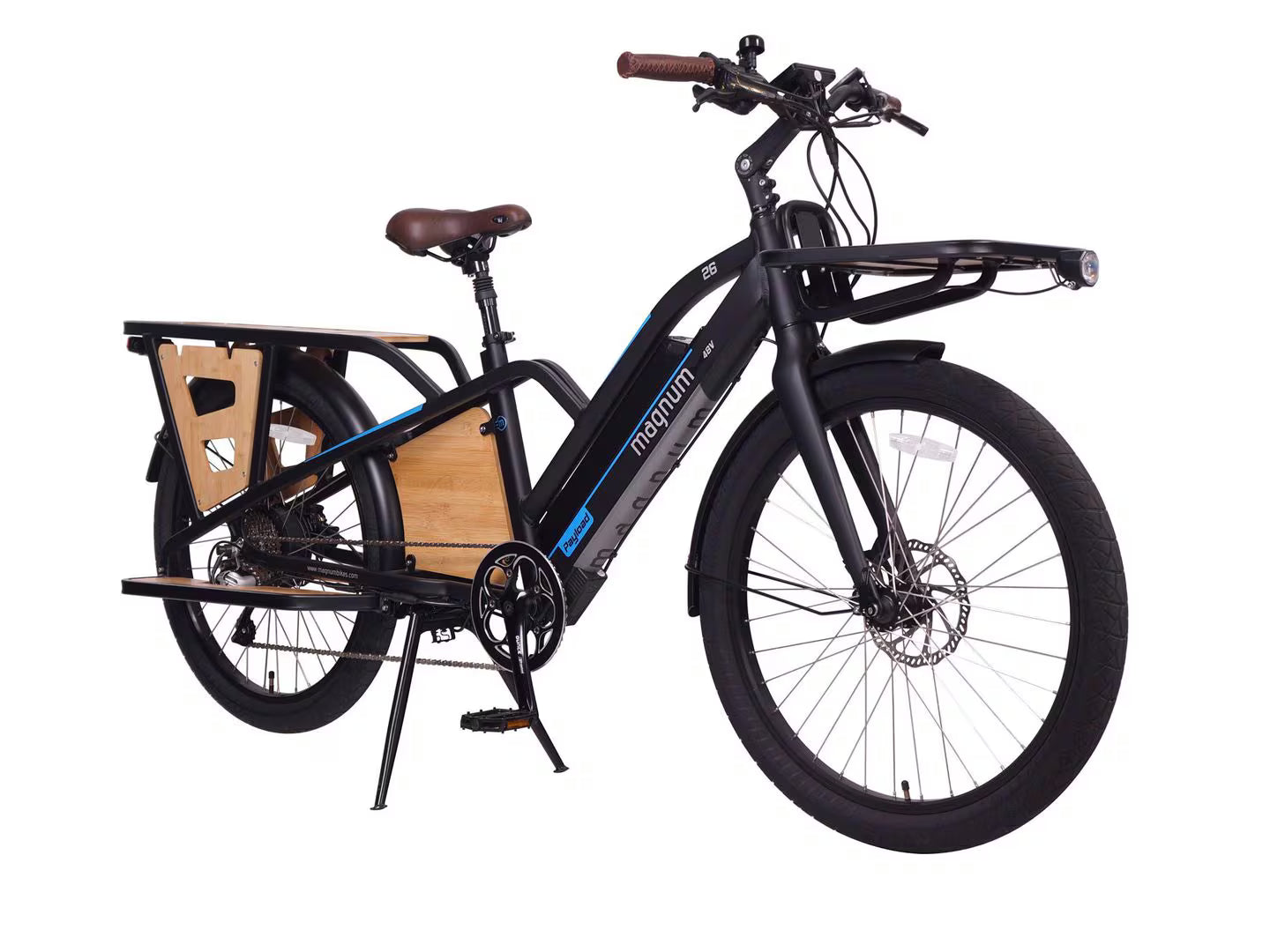 Magnum PAYLOAD - Utility Cargo 48V Electric Bike, eBike, Front/Rear Cargo Carriers, Front/Rear Lights, Unisex