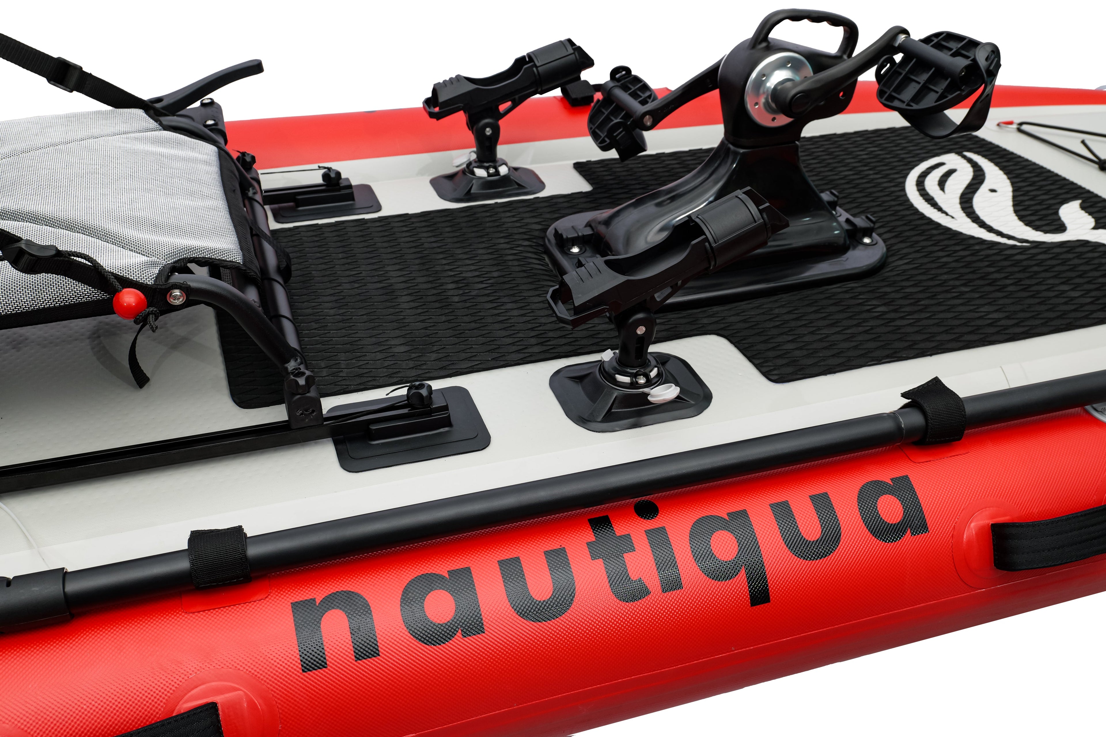 Personal Watercraft, Nautiqua ARUBA, Deluxe Paddleboard and Pedal Kayak, Red