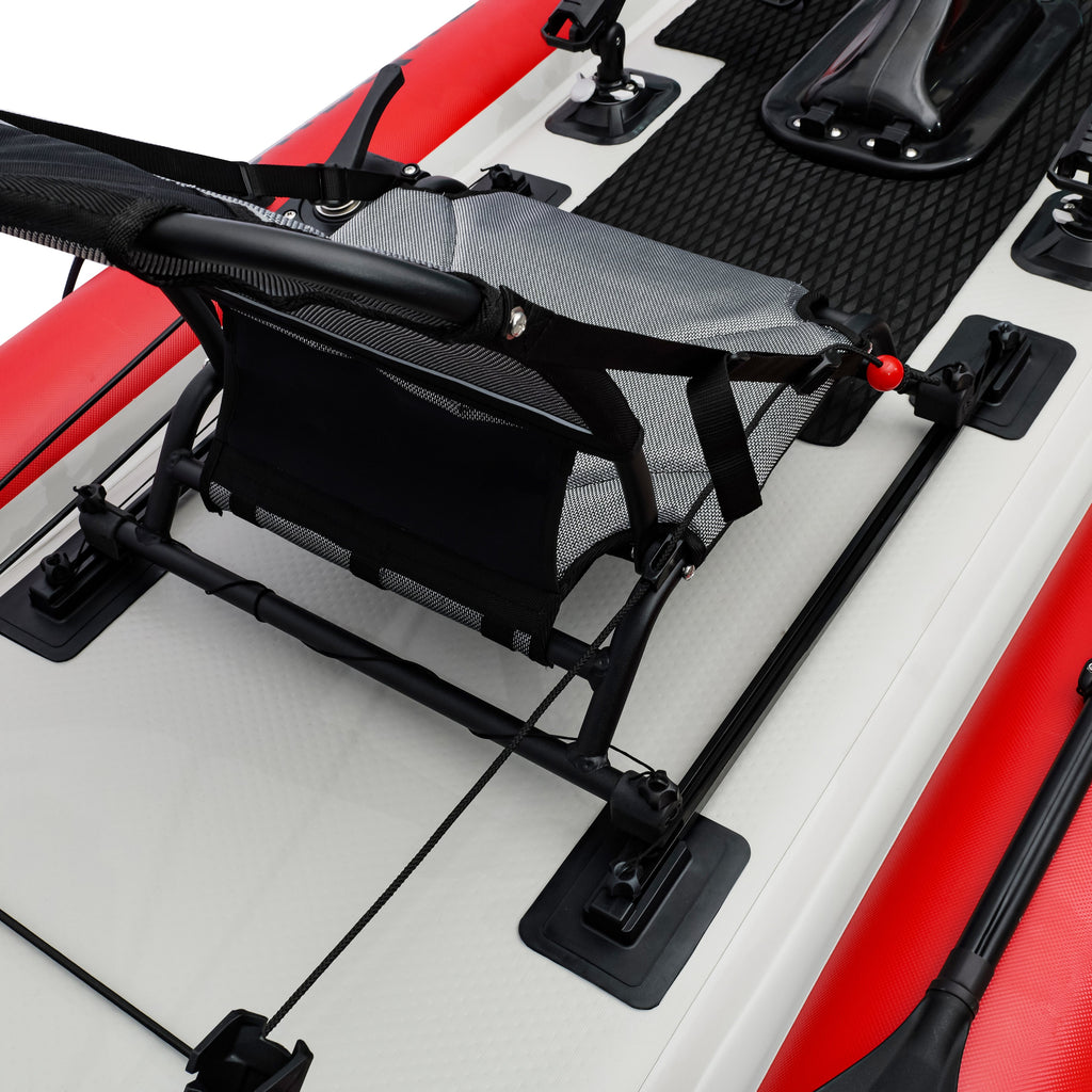 Personal Watercraft, Nautiqua ARUBA, Deluxe Paddleboard and Pedal Kayak, Red