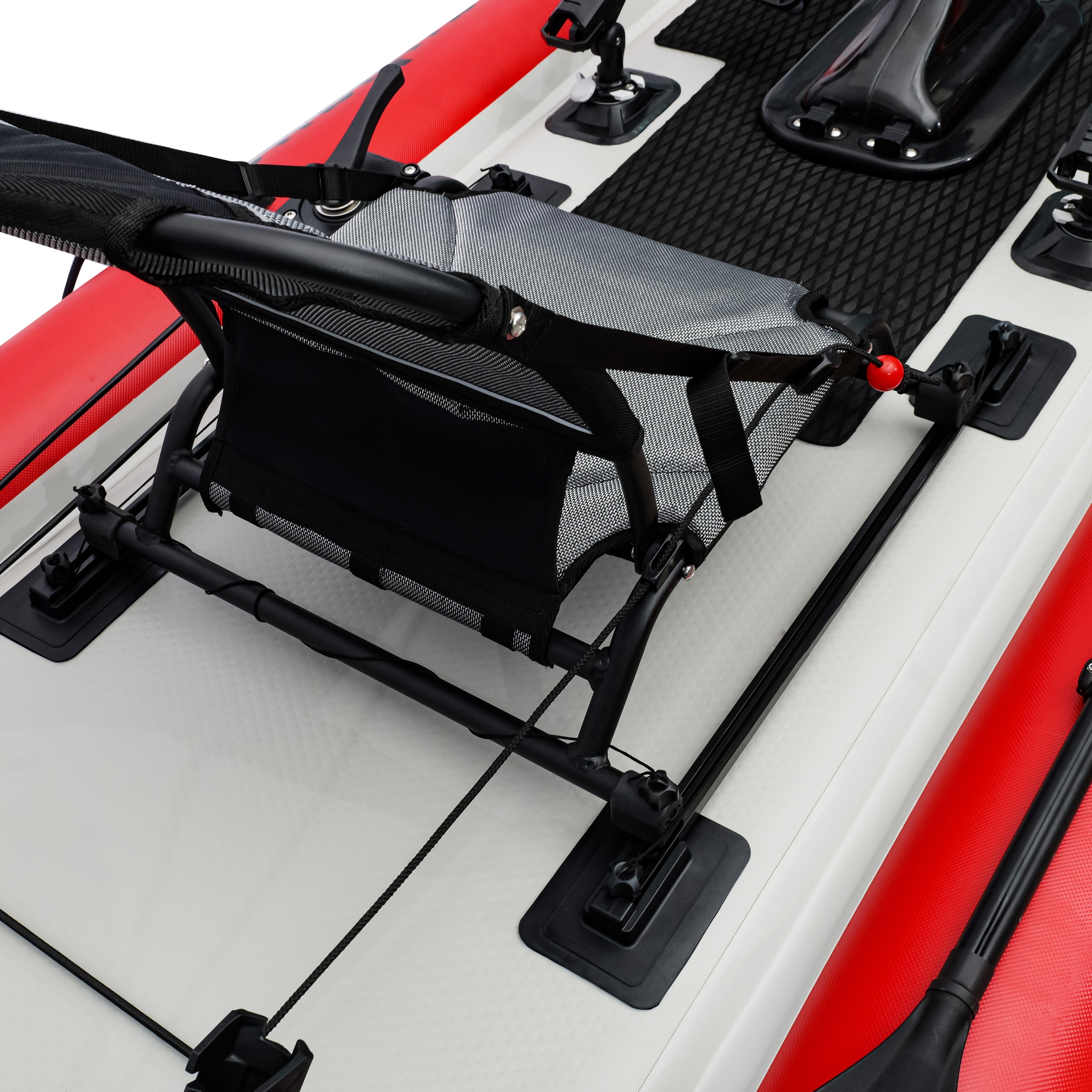 Personal Watercraft, Nautiqua ARUBA, Deluxe Paddleboard and Pedal Kayak, Red