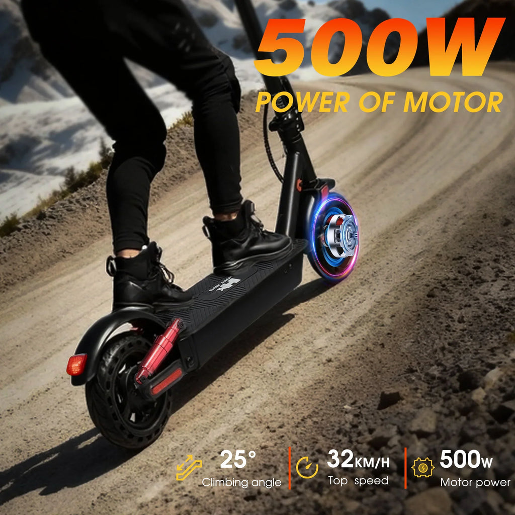 HUANCI D06 500W e scooter Electric Scooters 32km/h escooters Escooter scooter electric for adults eScooter Dual Shock Absorbers