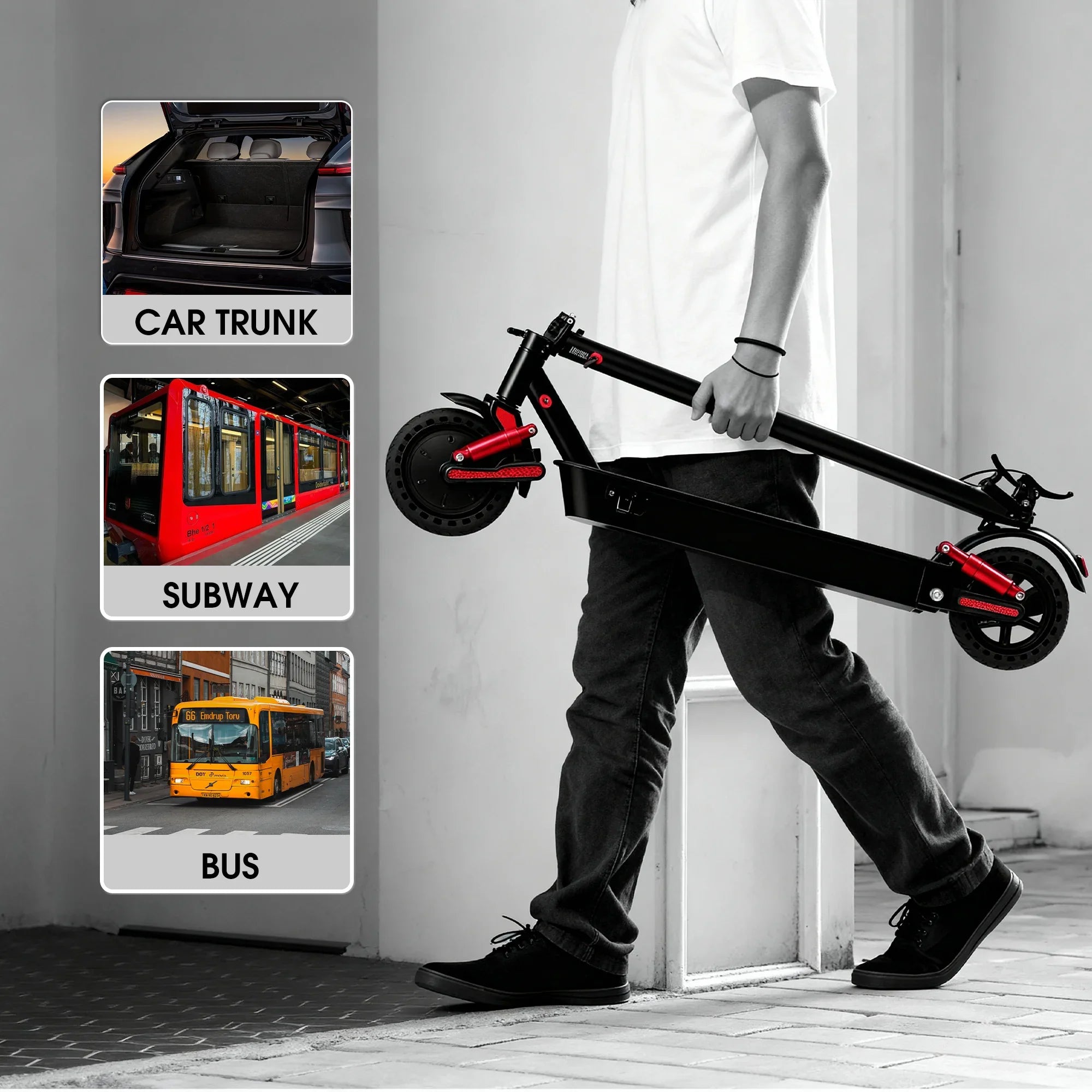 HUANCI D06 500W e scooter Electric Scooters 32km/h escooters Escooter scooter electric for adults eScooter Dual Shock Absorbers
