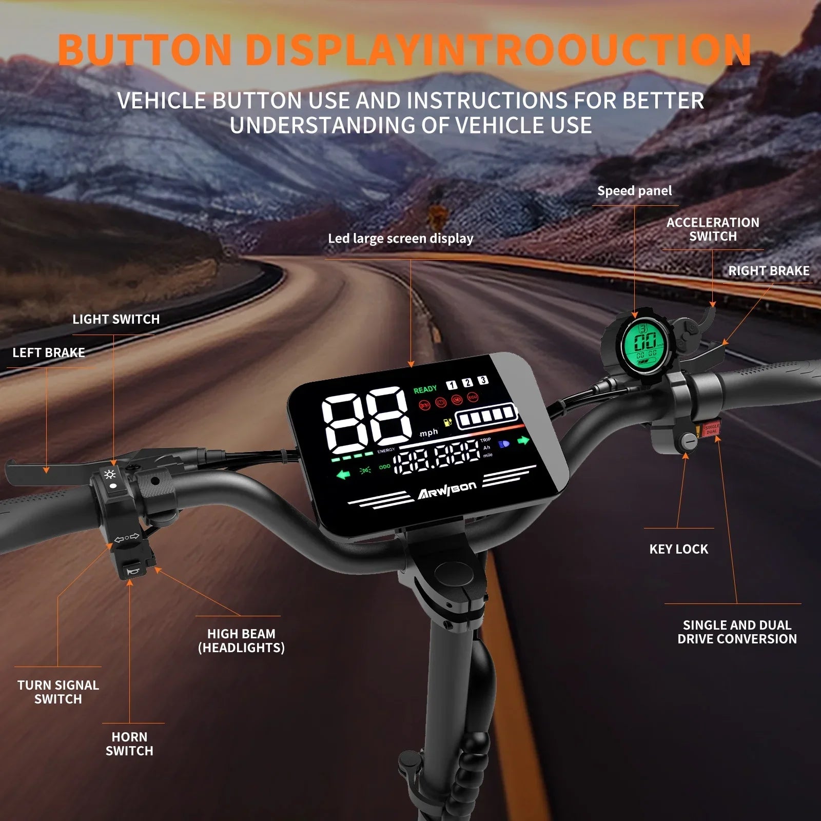Dual Motor 5600W Adult Electric Scooter — Up to 46 MPH (74 km/h), 60V 27Ah Foldable eScooter with Seat, 11-inch (28 cm) Off-Road Tires