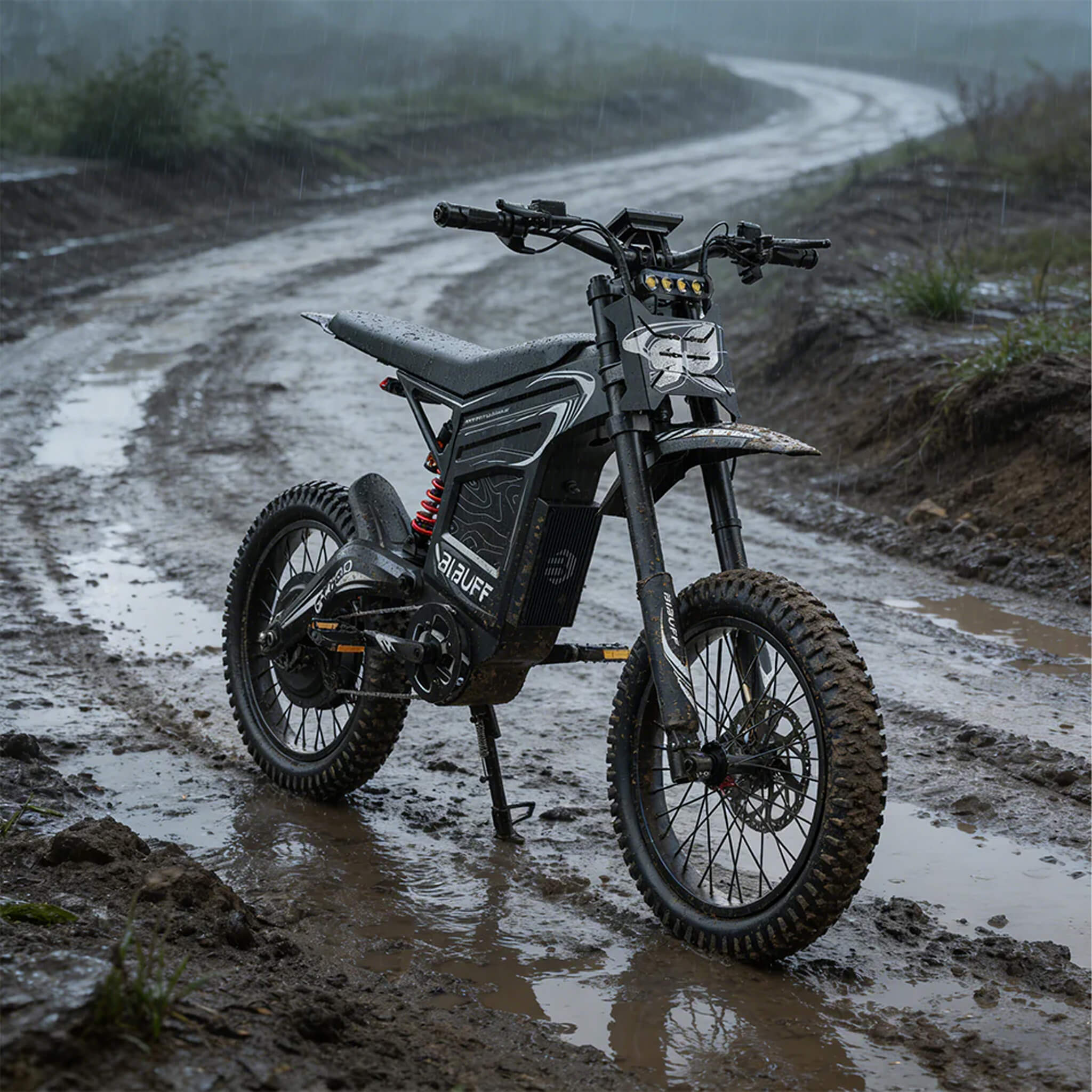 Off-Road Electric Dirt Bike EKX GT600 7500W 72V30AH Full-Suspension (SAK49037)