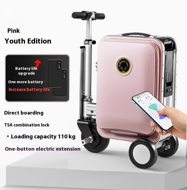Riding Luggage Suitcase Traveling Electric Scooter eScooter, 3-wheel
