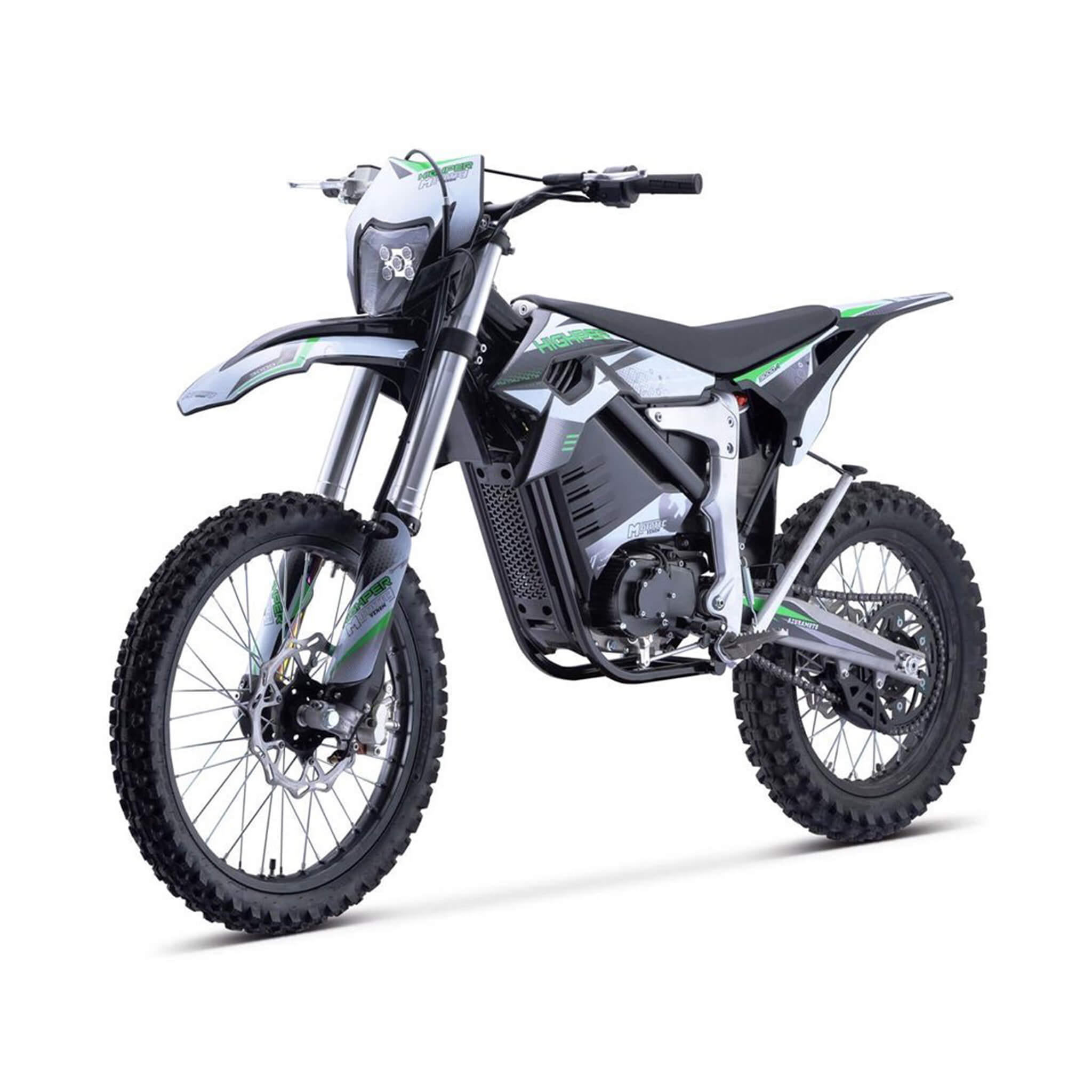 Electric Dirt Bike, MotoTec Venom High-Performance 72V/12000W White (SAK70326)