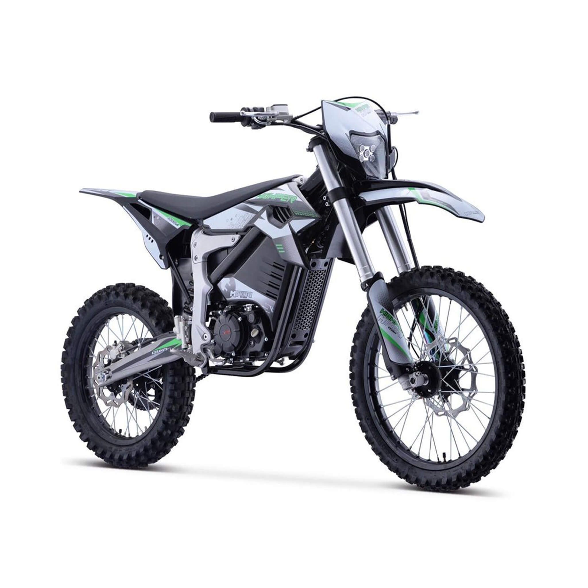Electric Dirt Bike, MotoTec Venom High-Performance 72V/12000W White (SAK70326)