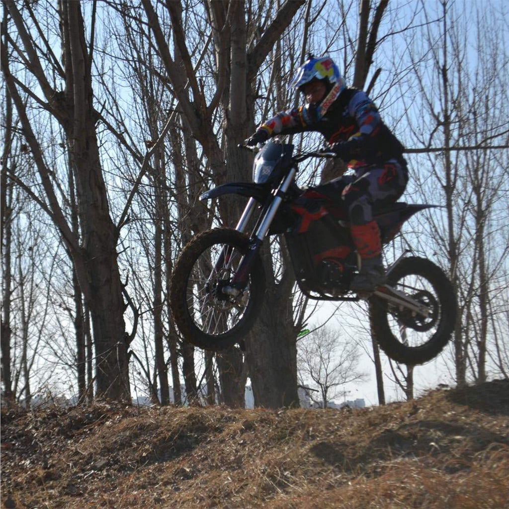 Electric Dirt Bike, MotoTec Venom High-Performance 72V/12000W White (SAK70326)