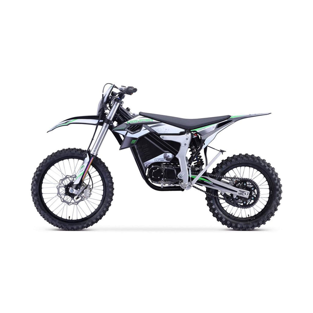 Electric Dirt Bike, MotoTec Venom High-Performance 72V/12000W White (SAK70326)