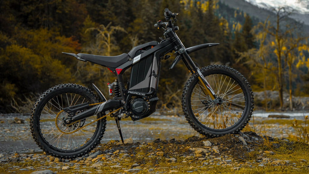 EUNORAU R1 Electric Dirt Bike, 72V4000W Middle Motor, Full Suspension