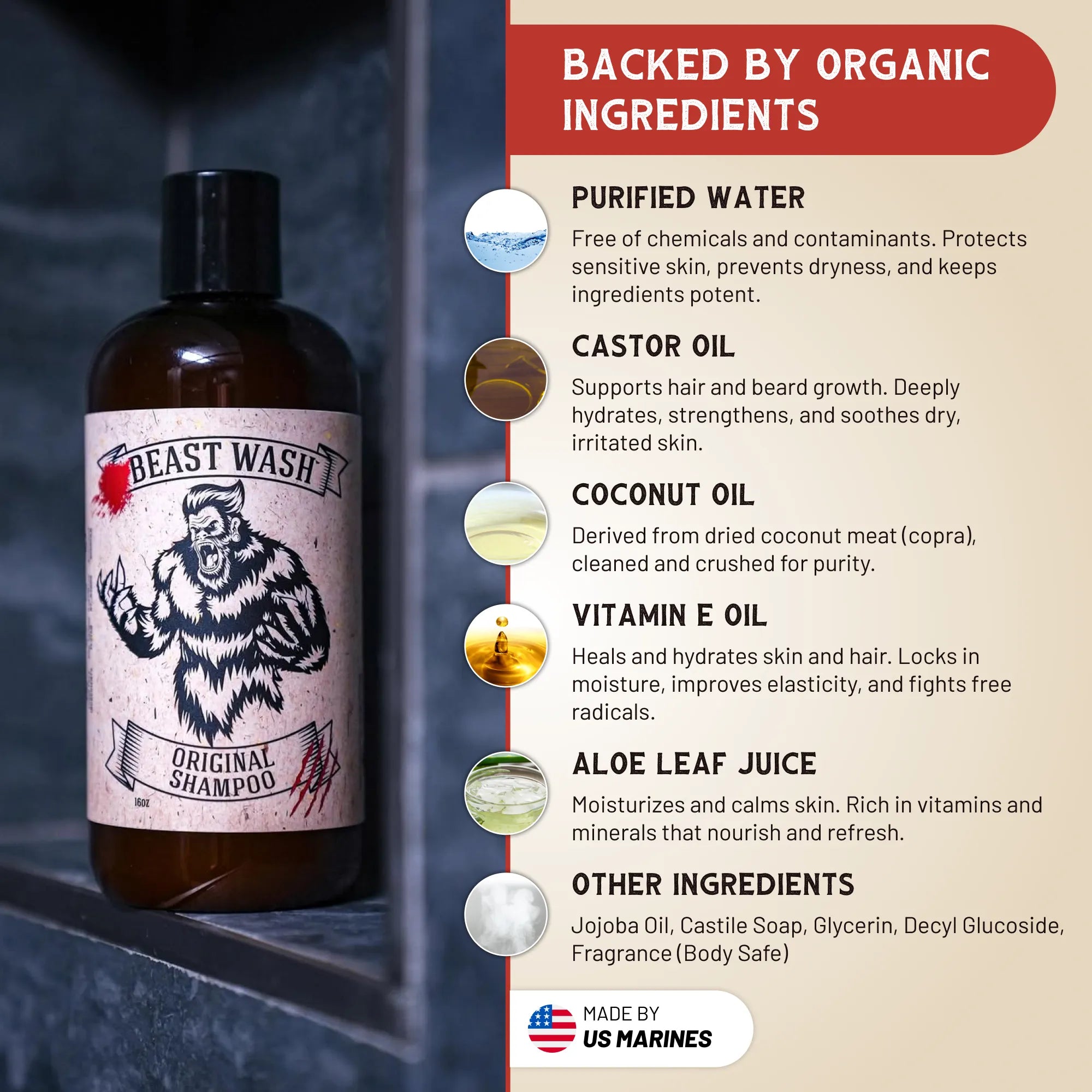 Beast Wash Organic Shampoo