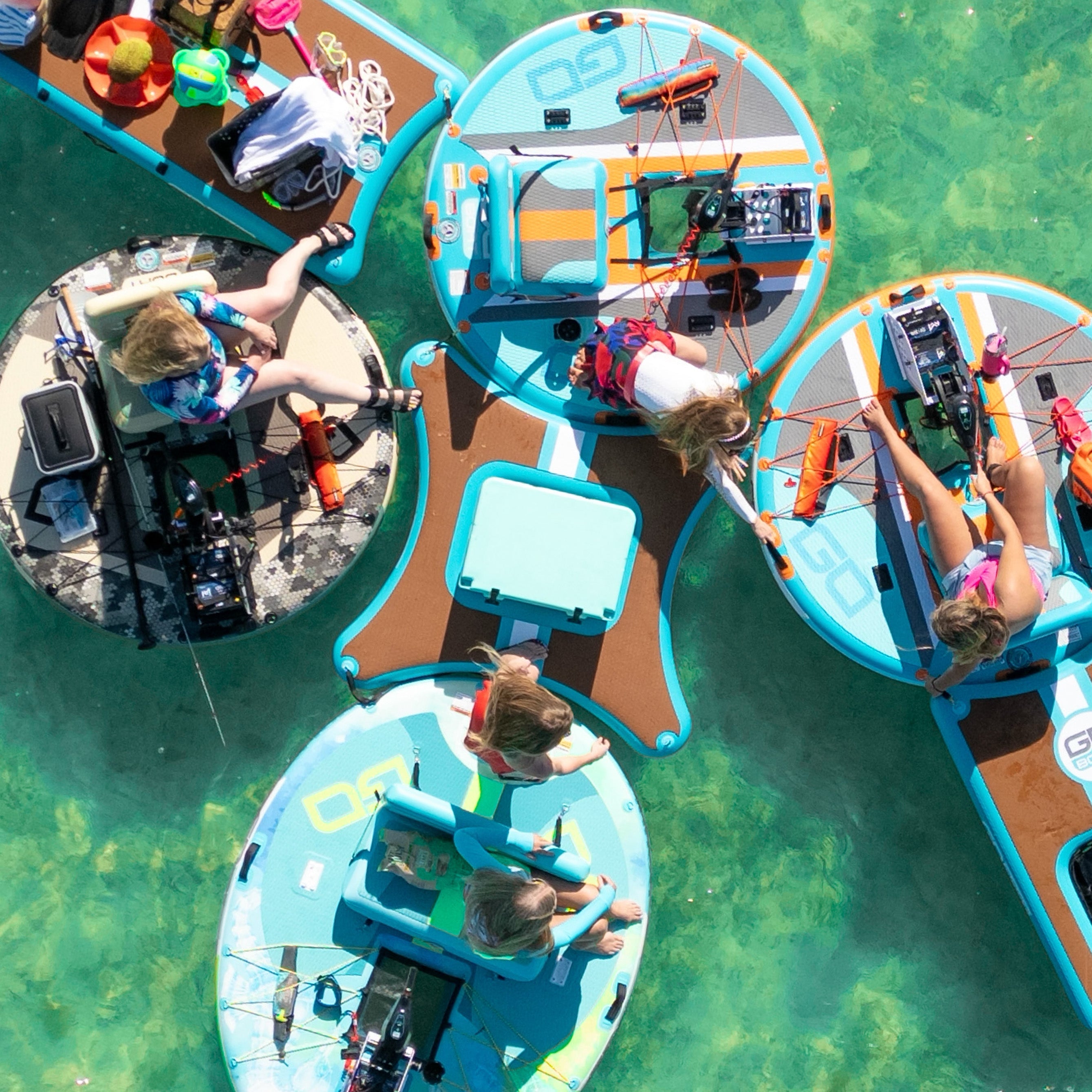 GoBoat X-DOCK Multi-purpose Inflatable Towable Floating Platform